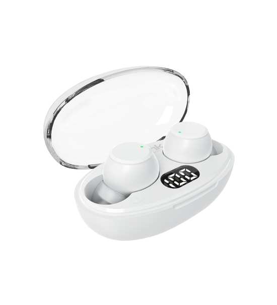 LinkTech DOT1 Eco Bluetooth Beyaz TWS Kulaklık - Şeffaf Kapak, 300 mAh Batarya, USB Tip-C Şarj, JL6973 D4 Çip