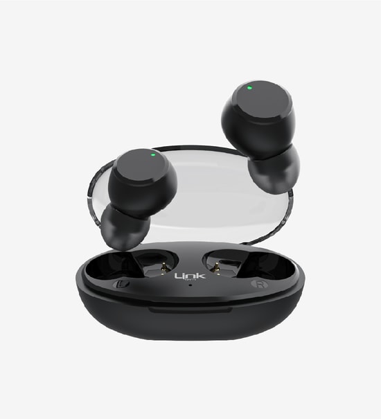 LinkTech DOT1 Eco Bluetooth Siyah TWS Kulaklık - Şeffaf Kapak, 300 mAh Batarya, USB Tip-C Şarj, JL6973 D4 Çip