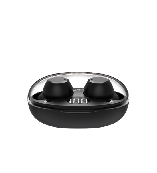 LinkTech DOT1 Eco Bluetooth Siyah TWS Kulaklık - Şeffaf Kapak, 300 mAh Batarya, USB Tip-C Şarj, JL6973 D4 Çip