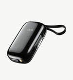LinkTech MP11 Mini Type-C ve Lightning Şarj Kablolu 22.5W 9600mAh Siyah Hızlı Powerbank - Dijital Ekran, Kompakt Boyut