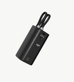 LinkTech MP13 35W USB-C ve Lightning Kablolu 20000mAh Hızlı Şarj Siyah Powerbank - Dijital Ekranlı, PD 3.0, PPS, QC 4.0+