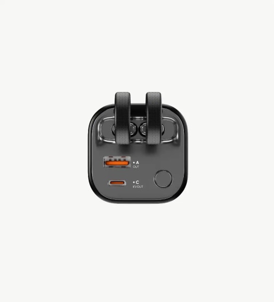 LinkTech MP13 35W USB-C ve Lightning Kablolu 20000mAh Hızlı Şarj Siyah Powerbank - Dijital Ekranlı, PD 3.0, PPS, QC 4.0+