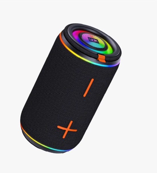 LinkTech Q225 Ritim Işıklı BT V6.0 Siyah TWS Kablosuz Hoparlör - 2x10W Ses, 3000 mAh Pil, IPX4, SD Kart, USB, AUX, BT v6