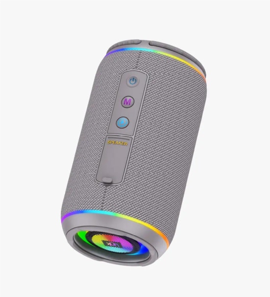 LinkTech Q225 Ritim Işıklı BT V6.0 Siyah TWS Kablosuz Hoparlör - 2x10W Ses, 3000 mAh Pil, IPX4, SD Kart, USB, AUX, BT v6
