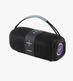 LinkTech Q224 RhythmGlow RGB Işıklı Taşınabilir Siyah TWS Bluetooth Hopalör - 2x8W Ses, 1500mAh Pil, SD Kart, USB, AUX
