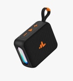 LinkTech Q220 Mini RhythmGlow LED Işıklı TWS Siyah Bluetooth Hoparlör - 8W Ses, 800mAh Batarya, SD Kart, USB, BT 5.4