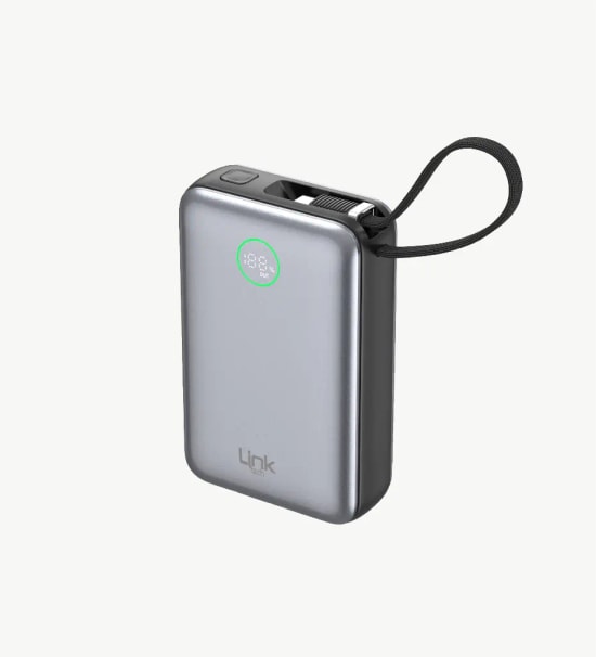 LinkTech PD65 Premium 20000 mAh 65W Hızlı Şarj Powerbank - Dijital Ekran, 77 Wh Lityum İyon Pil, Kompakt Tasarım