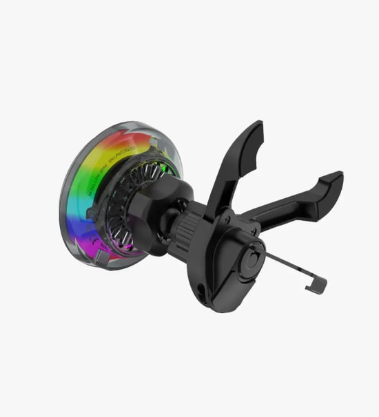 LinkTech W752 Premium 25W Hızlı Kablosuz Şarjlı Soğutuculu Araç Şarj Cihazı - Dahili Fan, Qi2, RGB, 1m Type-C Kablo