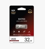 LinkTech Premium Matrix LUF-U632 Metal 32GB USB 3.0 Flash Bellek - 25 Mb/s Okuma, Geniş Uyumluluk, Metal Dayanıklı Gövde