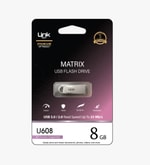 LinkTech Premium Matrix LUF-U608 Metal 8GB USB 3.0 Flash Bellek - 25 Mb/s Okuma, Geniş Uyumluluk, Metal Dayanıklı Gövde