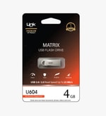LinkTech Premium Matrix LUF-U604 Metal 4GB USB 3.0 Flash Bellek - 25 Mb/s Okuma, Geniş Uyumluluk, Metal Dayanıklı Gövde