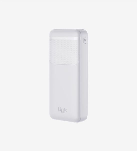 LinkTech EP92 Strong Eco 18000mAh Beyaz Powerbank - 4 Bağlantı Noktası, 2.1A Güç, 4 LED Gösterge, Aşırı Gerilim Koruması