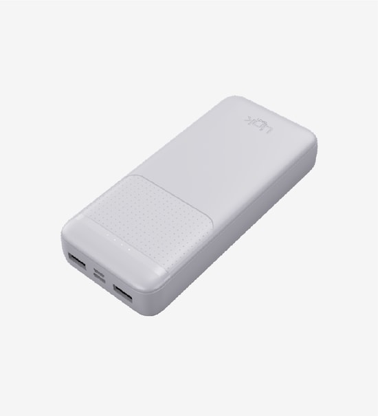 LinkTech EP92 Strong Eco 18000mAh Beyaz Powerbank - 4 Bağlantı Noktası, 2.1A Güç, 4 LED Gösterge, Aşırı Gerilim Koruması