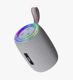 LinkTech Q221 RhythmGlow Gri TWS LED Işıklı Bluetooth Hoparlör - 8W TWS Ses, 1200 mAh Batarya, USB, TF kart, AUX