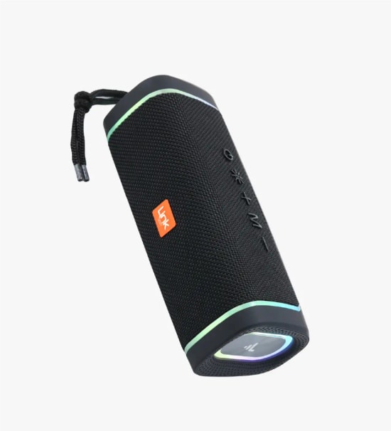 LinkTech Q223 RhythmGlow Siyah TWS Bluetooth Hoparlör - 2x5W TWS Ses, 1200 mAh Batarya, SD Kart, USB, AUX, BT v5.3