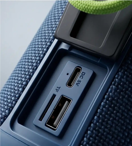 LinkTech Q217 Led Aydınlatmalı IPX5 TWS Taşınabilir Siyah Bluetooth Hoparlör.- 10W, 1200 mAh Batarya, SD, USB, Radyo