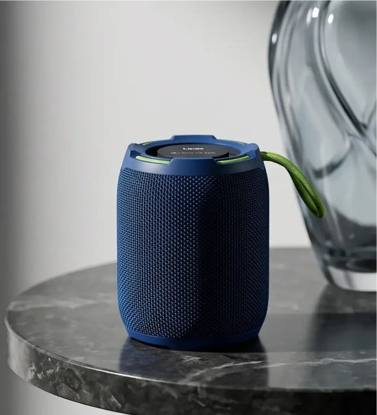 LinkTech Q217 Led Aydınlatmalı IPX5 TWS Taşınabilir Siyah Bluetooth Hoparlör.- 10W, 1200 mAh Batarya, SD, USB, Radyo