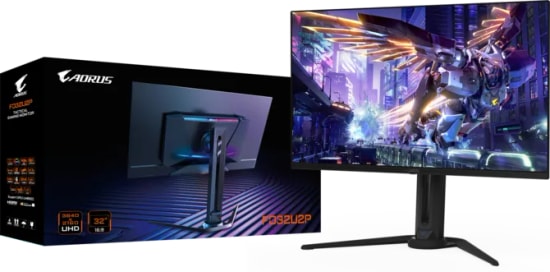 GIGABYTE Aorus FO32U2P 31.5 4K OLED Oyuncu Monitörü - 240Hz, 0.03ms, HDMI 2.1, DisplayPort 2.1, Pivot, HDR400