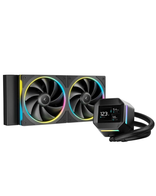 DeepCool LM240 RGB 240mm Sıvı İşlemci Soğutucu - 2x120mm PWM Fan, Intel LGA1700 ve AMD AM5 Uyumlu, 24 Ay Garanti