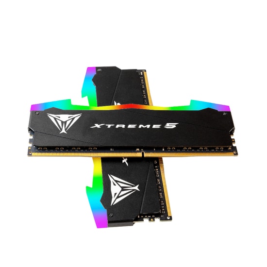 Patriot Viper Xtreme 5 RGB 32GB (2x16GB) 7600MHz DDR5 Ram PVXR532G76C36K - CL36, 1.45V, Soğutucu, Gaming Bellek