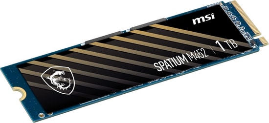 MSI Spatium M452 1TB PCIe 4.0 NVMe M.2 SSD (M452-1TB-3500MB) - 3500MB/s Okuma, 2700MB/s Yazma, 3D NAND SSD Dahili
