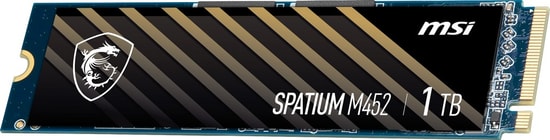 MSI Spatium M452 1TB PCIe 4.0 NVMe M.2 SSD (M452-1TB-3500MB) - 3500MB/s Okuma, 2700MB/s Yazma, 3D NAND SSD Dahili