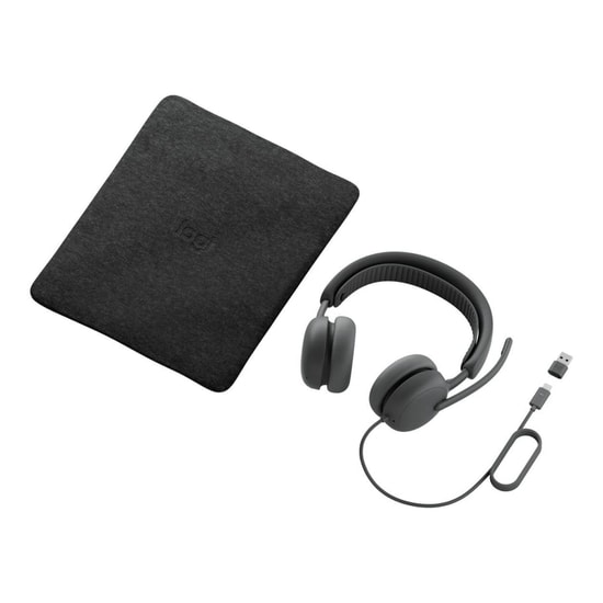 Logitech Zone Wired 2 Teams Kablolu Kulaklık (981-001622) - Gürültü Engelleyici Mikrofon, USB Bağlantı, Mac Uyumlu