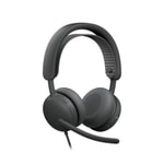 Logitech Zone Wired 2 UC Kablolu Kulaklık (981-001625) - Gürültü Engelleyici Mikrofon, USB-C, Kurumsal Tasarım
