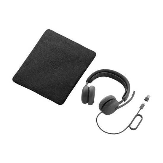 Logitech Zone Wired 2 UC Kablolu Kulaklık (981-001625) - Gürültü Engelleyici Mikrofon, USB-C, Kurumsal Tasarım