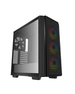 DeepCool CG540-MESH4F-PL750 Siyah Mid-Tower ATX Kasa - 750W 80+ PSU, 4x ARGB Fan, Mesh Ön Panel, Temperli Cam