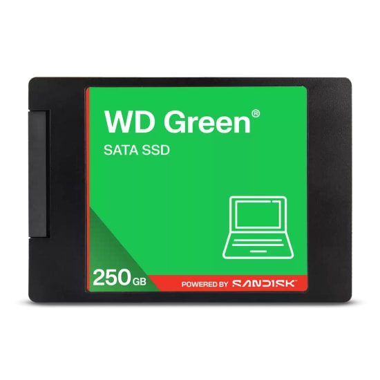 WD Green 250GB 2.5 inç SATA 3 3D NAND SSD (WDS250G5G0A) - 545 MB/s Okuma, 465 MB/s Yazma Dahili Katı Hal Sürücüsü