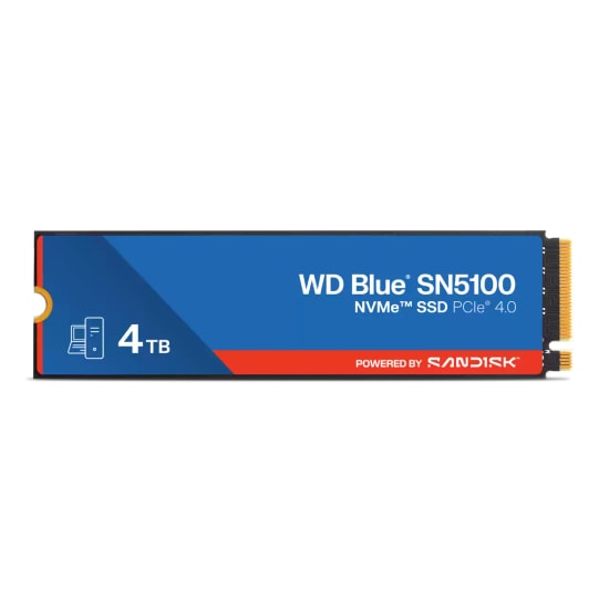 WD Blue SN5100 4TB NVMe M.2 2280 SSD (WDS400T5B0E) - 6900/6700MB/s Okuma/Yazma, PCIe Gen4 x4, nCache 4.0 SLC Önbellek