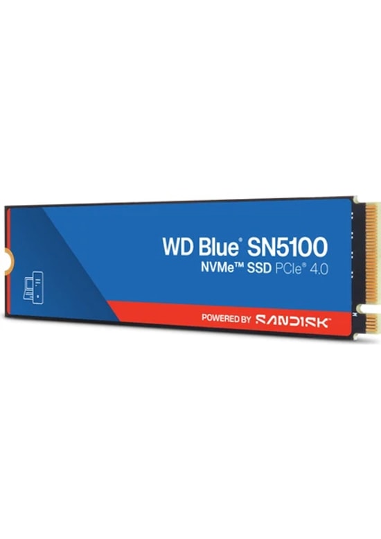 WD Blue SN5100 4TB NVMe M.2 2280 SSD (WDS400T5B0E) - 6900/6700MB/s Okuma/Yazma, PCIe Gen4 x4, nCache 4.0 SLC Önbellek