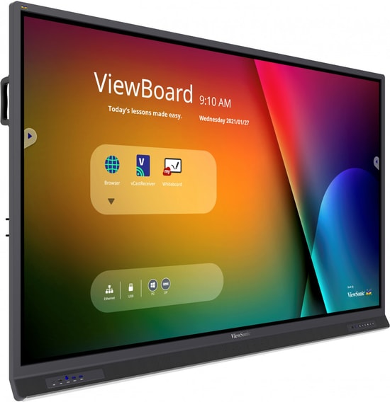 ViewSonic IFP7552-2F 75" 4K İnteraktif Ekran - EDLA Sertifikalı, 450 nits, 8GB RAM, 64GB, 40 Nokta Dokunmatik