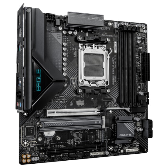Gigabyte B850M-EAGLE-WIFI7 Anakart - AM5, DDR5 8200MHz OC, Wi-Fi 7, 2.5GbE LAN, PCIe 5.0 M.2, HDMI 2.1, MicroATX