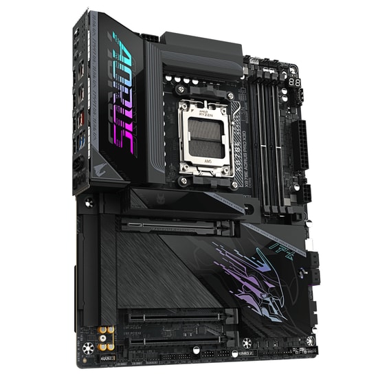 Gigabyte X870E Aorus Pro X3D Ice AM5 DDR5 ATX Anakart - X870E-A-PRO-X-AM5-DDR5, 8200MHz, Wi-Fi 7, 4xM.2, USB4