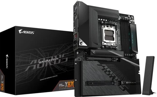 Gigabyte X870 Aorus Stealth Ice AM5 DDR5 ATX Anakart - 8200MHz OC, PCIe 5.0, Wi-Fi 7, 5GbE LAN, 4xM.2, USB4 40Gbps