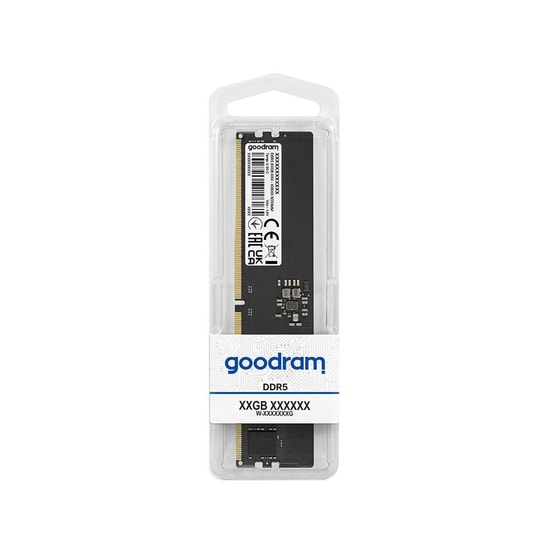 Goodram 8GB DDR5 5600MHz CL46 UDIMM RAM (GR5600D564L46S-8G) - 1.1V, Tek Modül, Yüksek Performanslı Masaüstü Belleği
