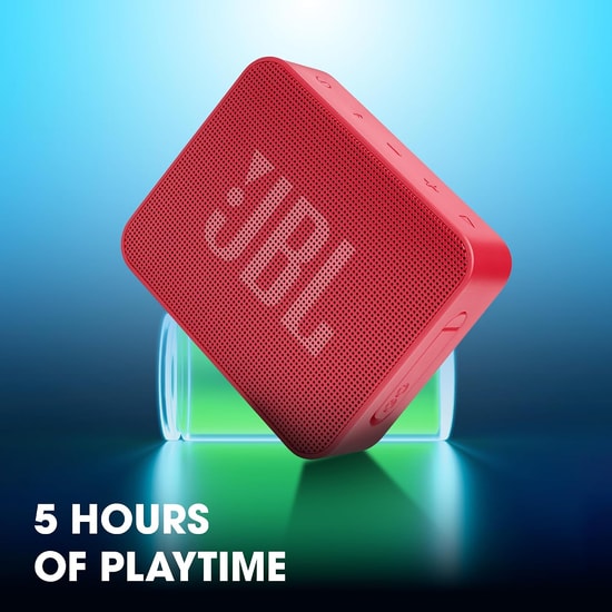 JBL Go Essential Kırmızı Mini Boy Kablosuz Bluetooth Hoparlör - 5 Saat Çalma Süresi, 3.1W Derin Bas, IPX7 Suya Dayanıklı