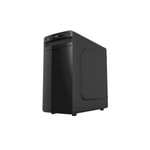 Vento CIO TML117 350W Micro ATX Bilgisayar Kasası - 350W PSU, 2xUSB, 2x3.5 HDD Yuvası, Siyah, Fansız Tasarım