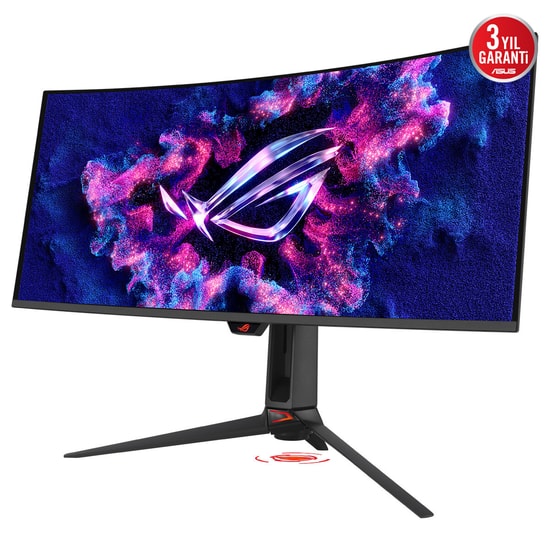 Asus ROG Swift PG34WCDN 34 360Hz 0.03ms QD-OLED Kavisli Oyuncu Monitörü - 3440x1440, HDR1300, USB-C 90W PD, VESA