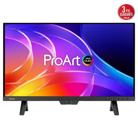 ASUS ProArt PA27USD 26.5" 4K QD-OLED 240Hz 0.1ms Profesyonel Monitör - 3840x2160, 12G-SDI, 96W PD, HDR, DCI-P3 %99
