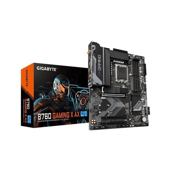 Gigabyte B760-GAMING-X-GEN5 Anakart - LGA1700, DDR5 7600MHz (OC), PCIe 5.0, 3xM.2, 2.5GbE LAN, HDMI, DP, ATX