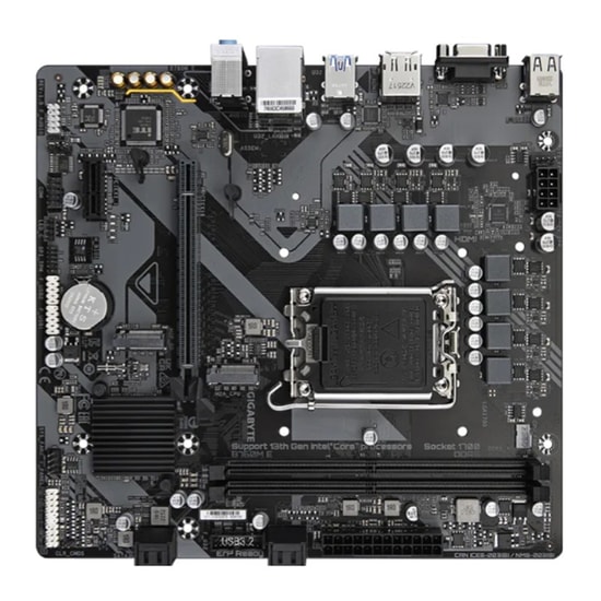 Gigabyte B760M-E Intel B760 Anakart - LGA1700, DDR5 7200MHz (OC), 2xM.2, HDMI, DisplayPort, Micro ATX, 128GB