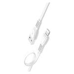Teknonet TN-DC07 Lightning Şarj ve Data Kablosu (Beyaz) - 100 cm, 12W Güç, Hızlı Şarj, Plastik Dış Kaplama