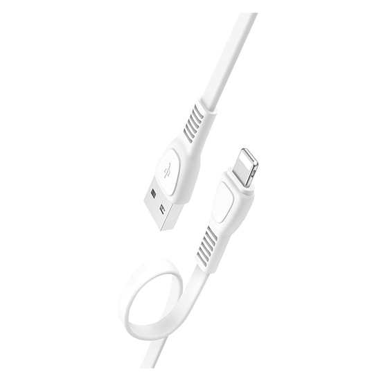 Teknonet TN-DC07 Lightning Şarj ve Data Kablosu (Beyaz) - 100 cm, 12W Güç, Hızlı Şarj, Plastik Dış Kaplama