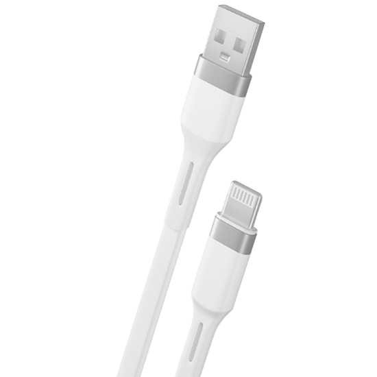 Teknonet TN-DC06 Lightning Şarj ve Data Kablosu (Beyaz) - 100 cm, Plastik, Hızlı Şarj, Veri Aktarım Desteği