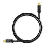 Helt NT-31297 HT-DC19 Type-C To Type-C Şarj ve Data Kablosu - 100W, 100 Cm, İp Örgü, Siyah, Veri Aktarımı