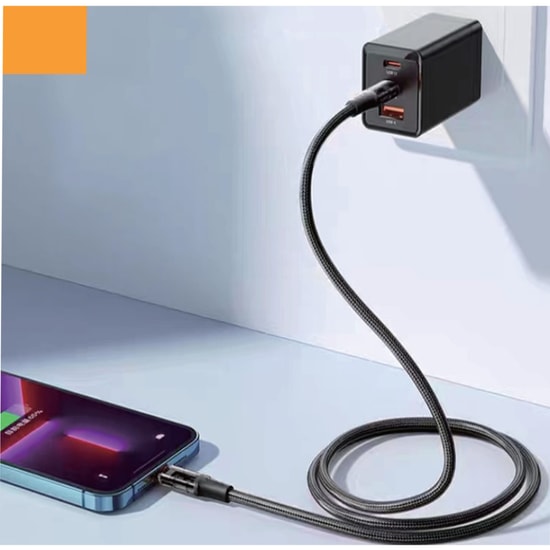 Helt NT-31297 HT-DC19 Type-C To Type-C Şarj ve Data Kablosu - 100W, 100 Cm, İp Örgü, Siyah, Veri Aktarımı