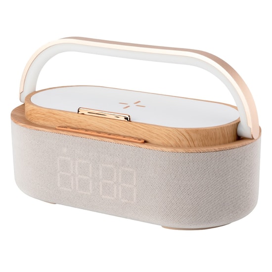 Nettech NT-BTS06 Kablosuz Bluetooth Hoparlör (Beyaz) - Stereo, Type-C, FM Radyo, Mikrofonlu, LED, Aux Girişi